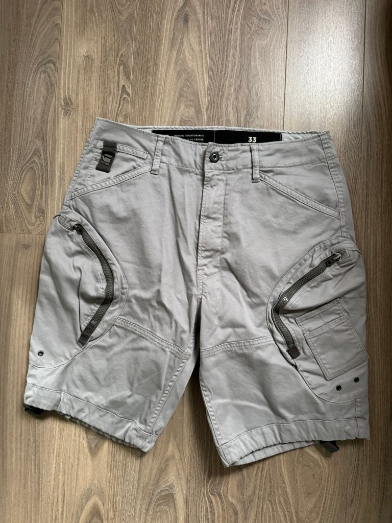 G star Raw korte broek maat 33, Kleding | Heren, Broeken en Pantalons, Ophalen of Verzenden, Zo goed als nieuw, Blauw