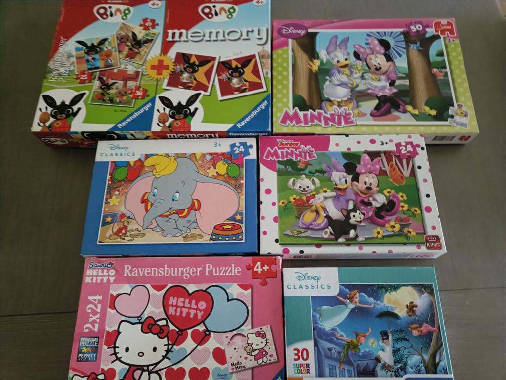 Kinderpuzzels en spelletjes, Ophalen, Meer dan 50 stukjes