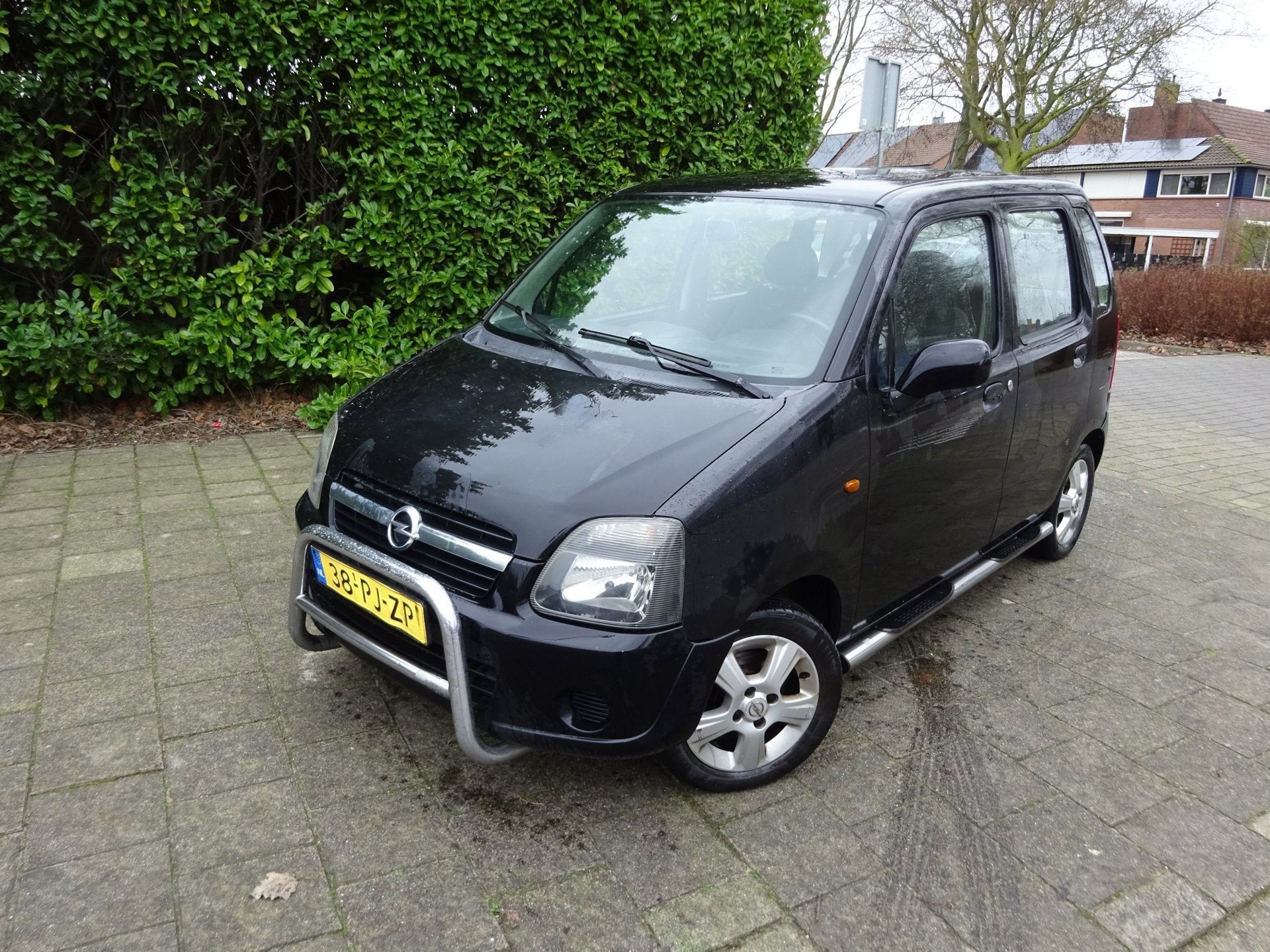 Opel Agila MET EVT NIEUW JAAR APK!, Voorwielaandrijving, Zwart, Origineel Nederlands, Bedrijf