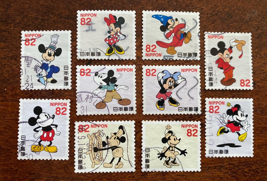 Disney Mickey en Minny mouse compleet, Postzegels en Munten, Postzegels | Volle albums en Verzamelingen, Verzenden, Nederland
