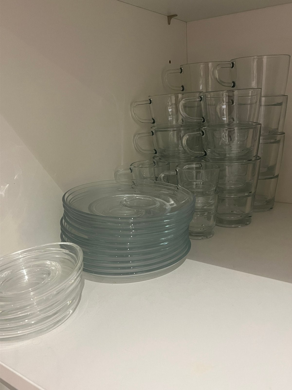 Leonardo Glazen Koffieset - Kopjes en Schotels, Overige merken, Ophalen of Verzenden, Modern, Kop(pen) en/of Schotel(s)