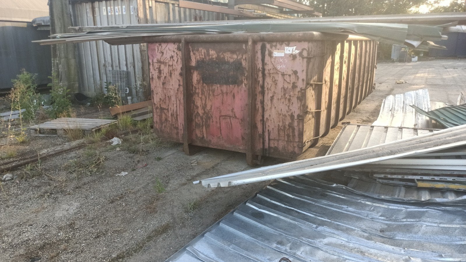 20m³  afzet container kabel systeem, Ophalen, Gebruikt, 250 mm of meer