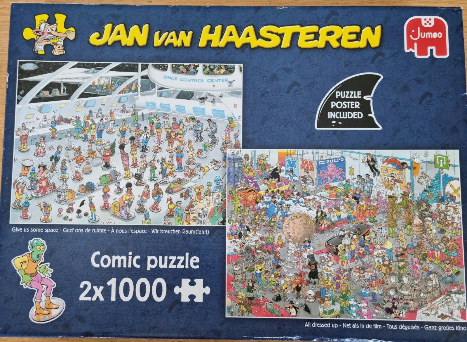 Jan van Haasteren 2x1000 stukjes, Ophalen, 500 t/m 1500 stukjes, Gebruikt, Legpuzzel