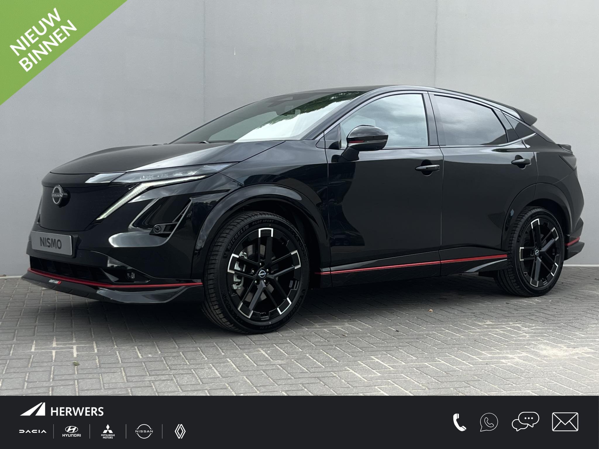 Nissan Ariya e-4ORCE Nismo 91 kWh / 435PK / 417KM WLTP / Alc, Automaat, Gebruikt, 417 km, Zwart