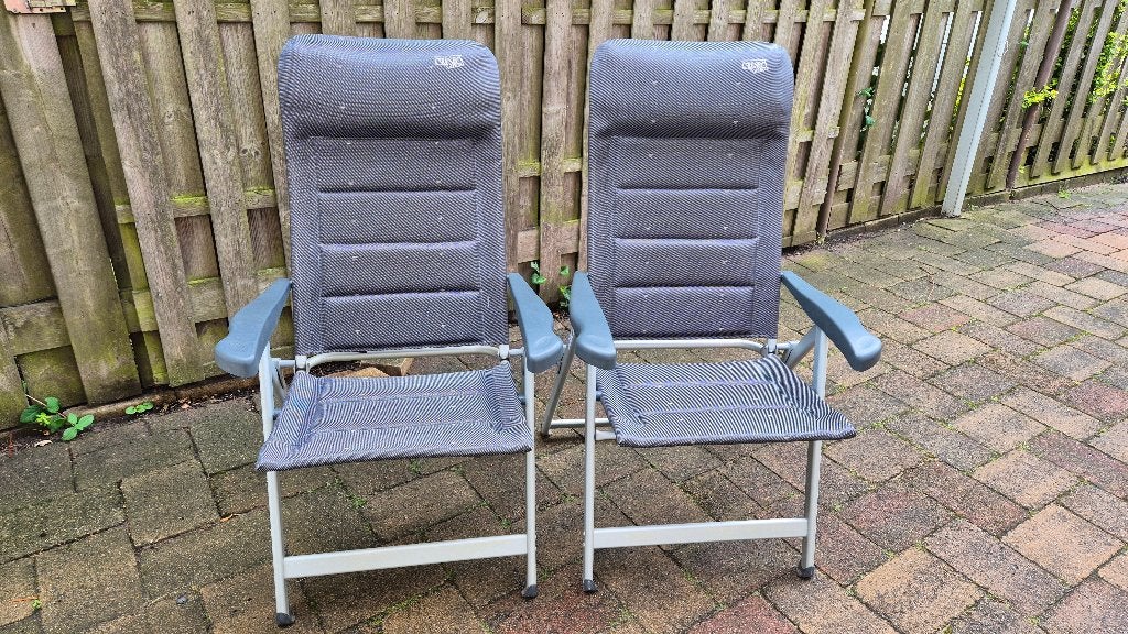 Crespo AP-237 Air-Deluxe (2 stuks), Ophalen, Zo goed als nieuw, Campingstoel