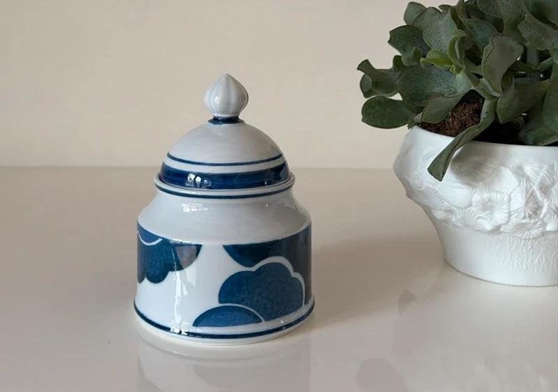Villeroy & Boch Blue Cloud suikerpot, Overige typen, Ophalen of Verzenden, Zo goed als nieuw, Overige stijlen
