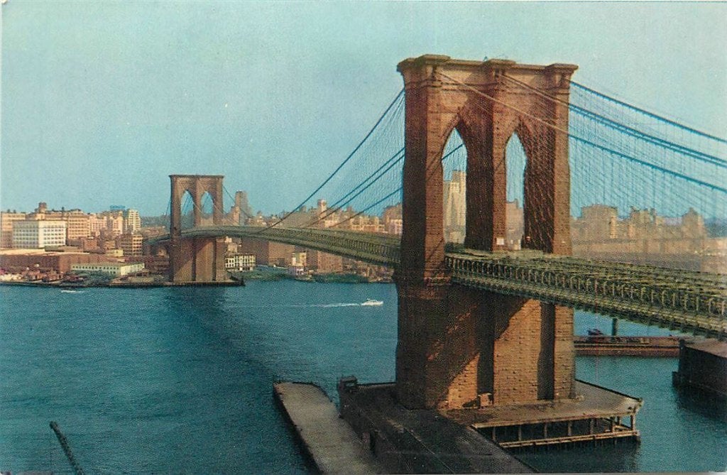 701-451-017 New York NY Brooklyn Bridge, Verzenden, Voor 1920, Buiten Europa