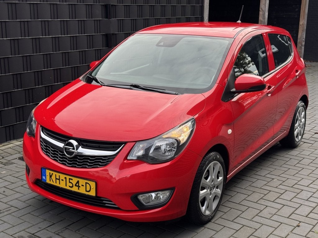 Opel KARL 1.0 ecoFLEX Edition 2016| ROOD| AIRCO| CRUISE| NAP, 839 kg, Stof, Gebruikt, Euro 6