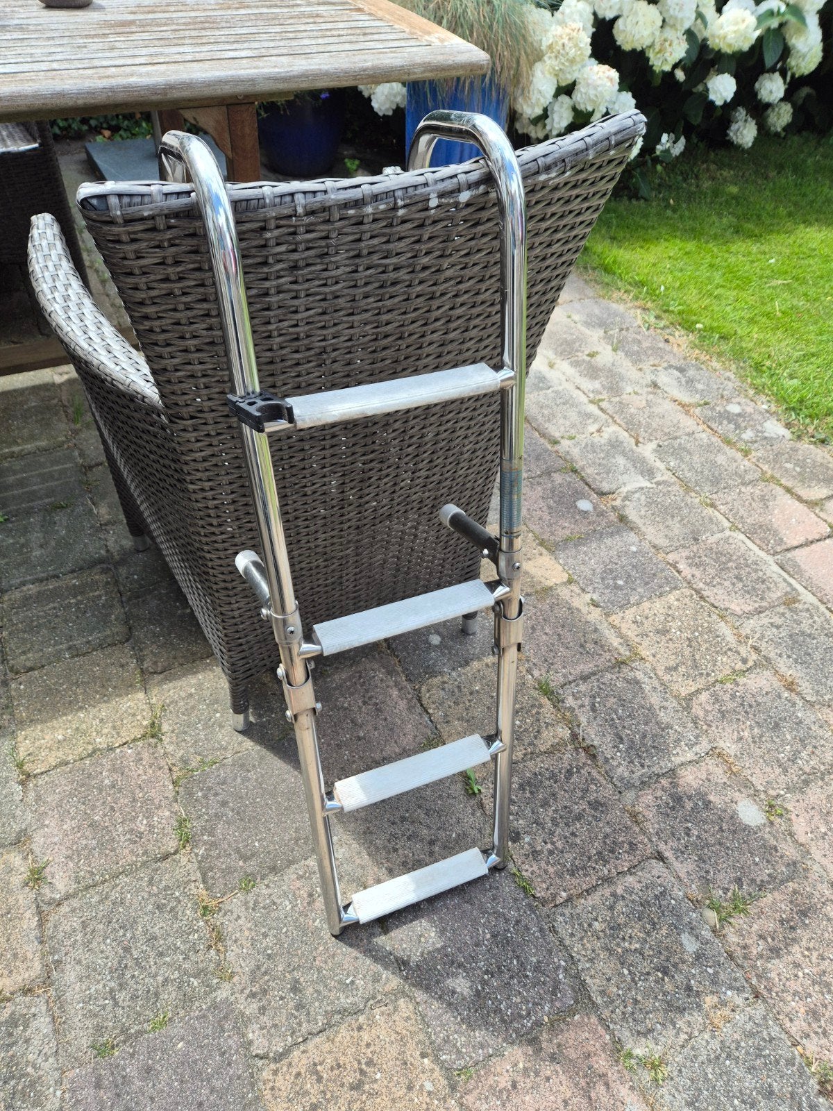 Zemtrap boot 4 treden rvs, Ophalen, Gebruikt, Overige typen