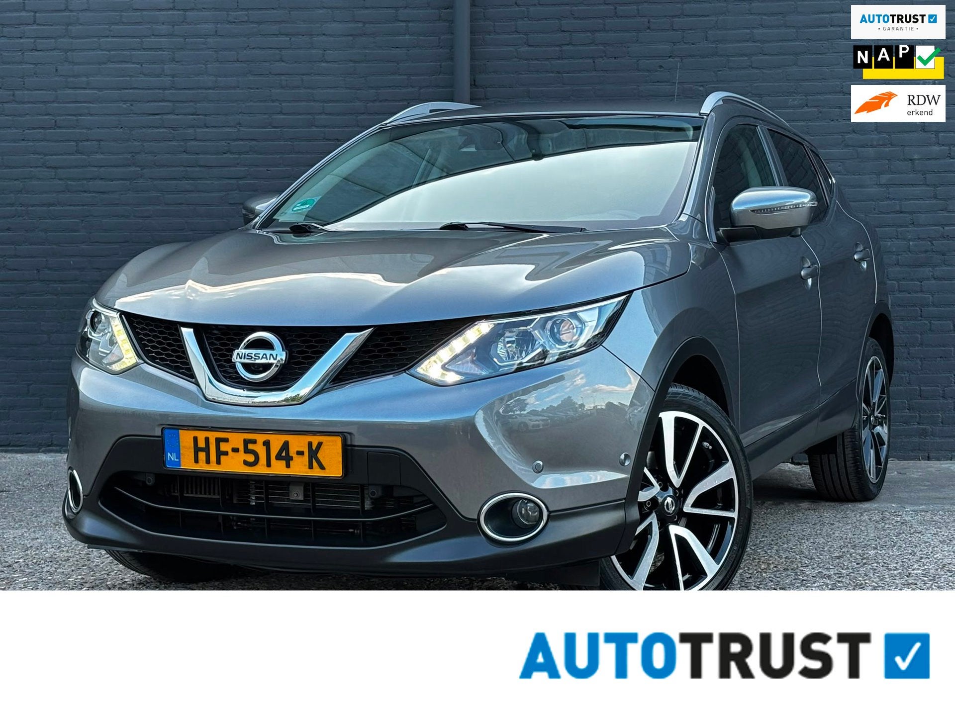 Nissan Qashqai 1.2 Tekna KEYLESS|LEDER|360CAMERA|NAVI|NWE AP, Auto's, Dealer onderhouden, Gebruikt, 4 cilinders, 116 pk
