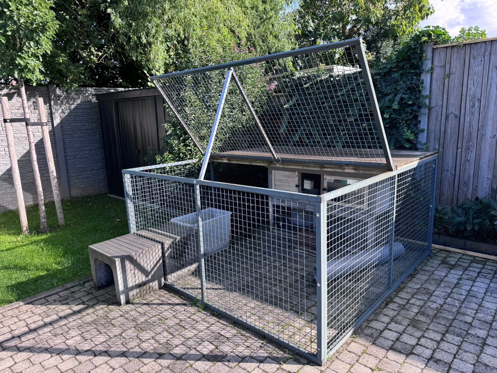 Konijnenren / Konijnenhok, Dieren en Toebehoren, Ophalen, 90 cm of meer, Konijn, Hok
