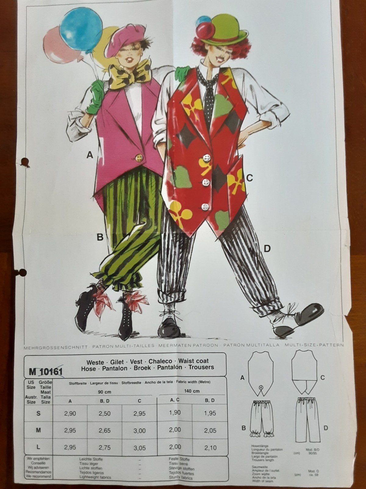 Carnavals kleding om zelf te maken.in S M L, Ophalen of Verzenden, Nieuw, Carnaval