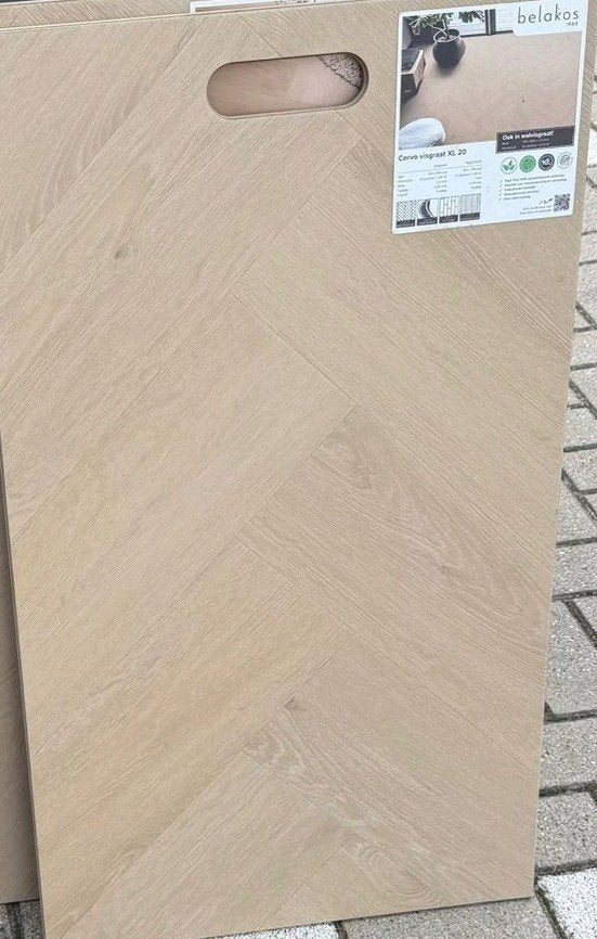 Belakos Cervo XL 20 pvc visgraat nieuwe lijn - topdeal!, Ophalen, Nieuw, 75 m² of meer, Laminaat