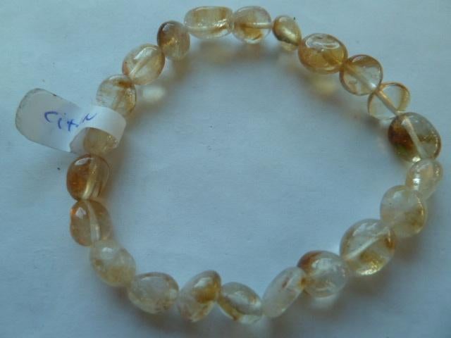 Armband Citrien, Ophalen of Verzenden, Nieuw, Geel, Elastiek