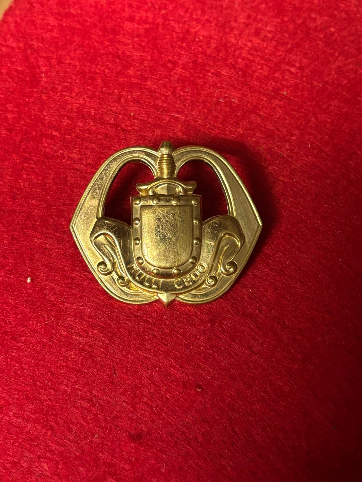 Baret embleem Koninklijke Nederlandse Infanterie, Verzenden, Landmacht, Nederland, Embleem of Badge