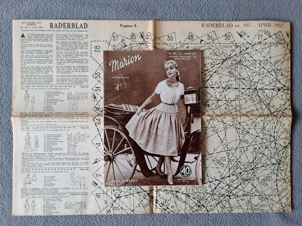 Marion kledingpatronen 1957, Hobby en Vrije tijd, Kledingpatronen, Ophalen of Verzenden, Gebruikt, Vrouw, Marion