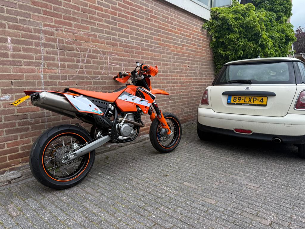 Ktm 525 exc supermoto, Motoren, Motoren | KTM, Particulier, SuperMoto, 1 cilinder, Minimaal motorrijbewijs A2, Sportuitlaat, Handgeschakeld