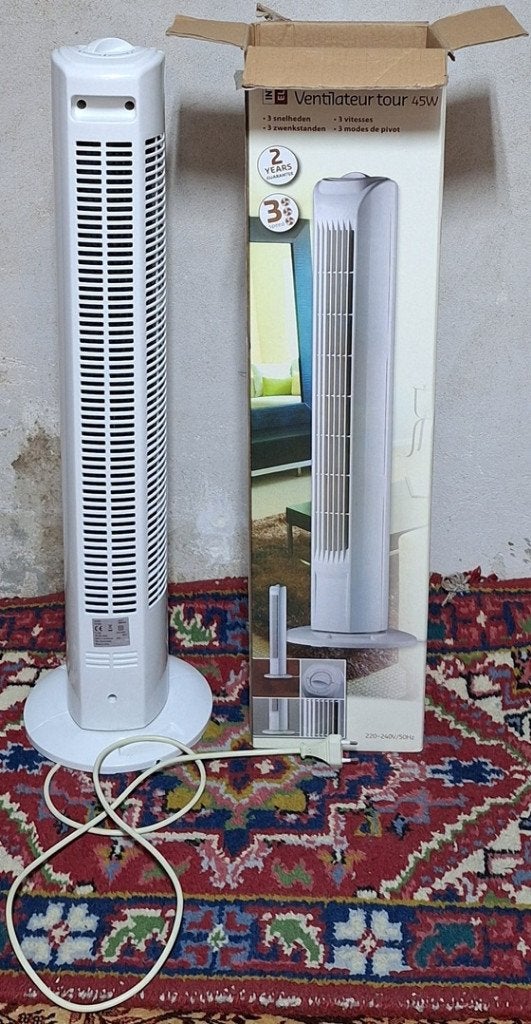 torenventilator, Witgoed en Apparatuur, Ventilatoren, Ophalen, Zo goed als nieuw, Torenventilator