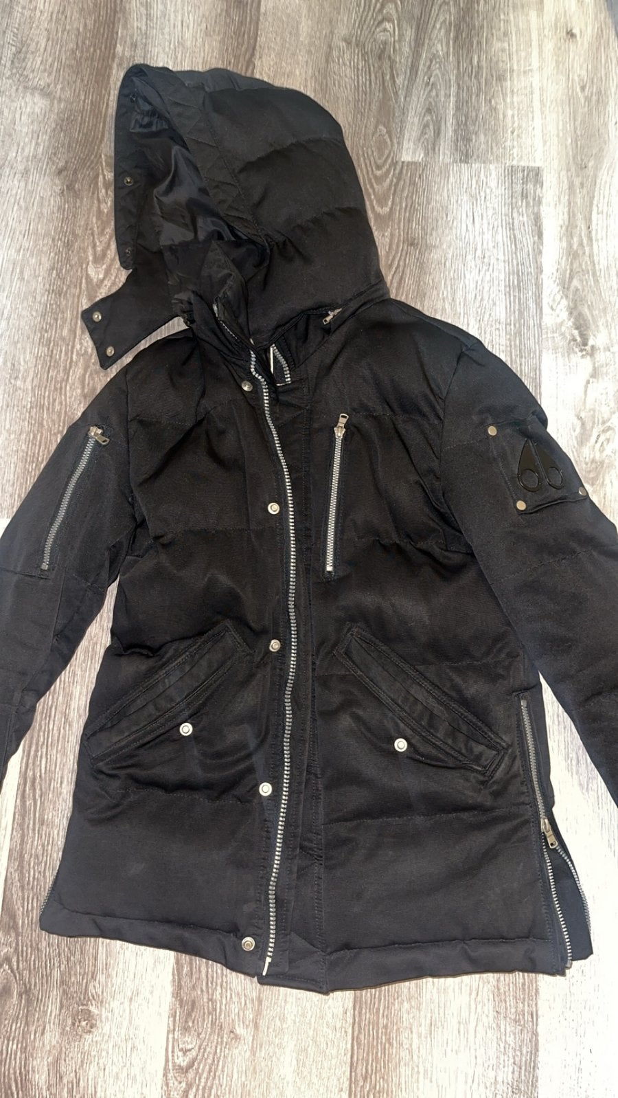 Moose Knuckles Jas, Ophalen of Verzenden, Gedragen, Maat 36 (S), Zwart