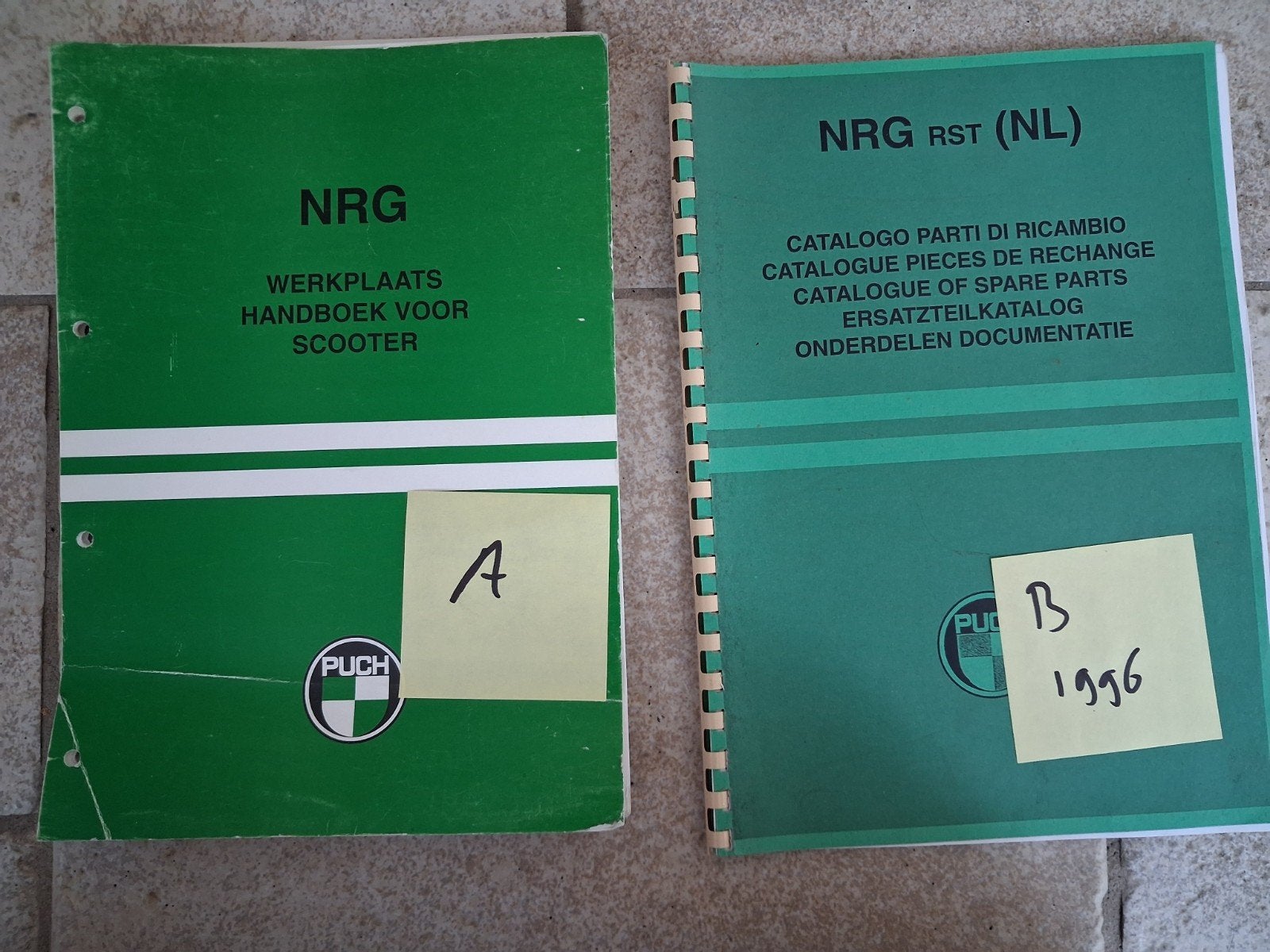 Puch NRG RST Werkplaatshandboek & Onderdelencatalogus, Fietsen en Brommers, Handleidingen en Instructieboekjes, Ophalen of Verzenden