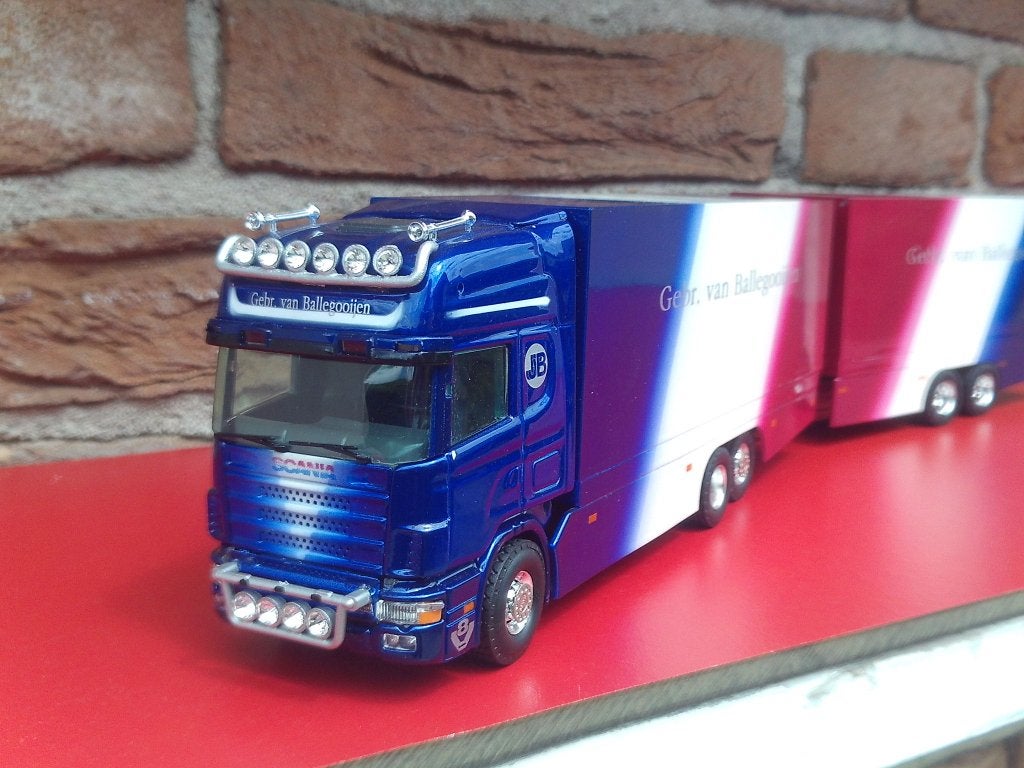 Tekno  Scania  met  wipkar  van  Gebr.  van  Ballegooijen., Ophalen of Verzenden, Zo goed als nieuw, Bus of Vrachtwagen, Tekno