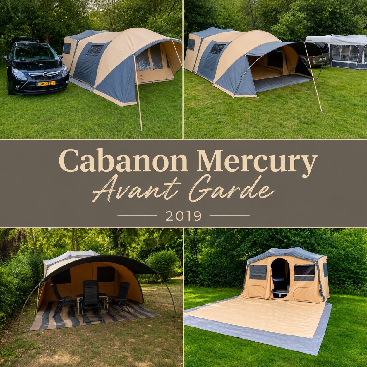 Cabanon Mercury 2019 avant garde, Caravans en Kamperen, Vouwwagens, Ophalen, Beige, Cabanon, Aanwezig
