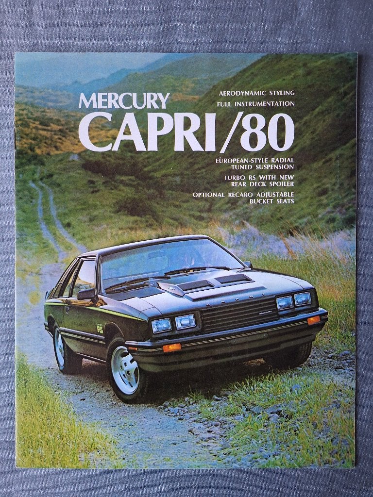 Brochure MERCURY CAPRI - 1980 USA, Verzenden, Gelezen, Overige merken