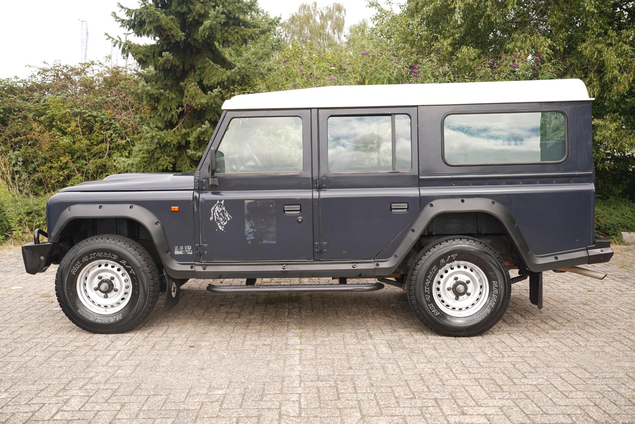 Land Rover Defender 110 Td5 Santana ORIGINEEL! 2.8, Auto's, Stof, Gebruikt, Blauw, SUV of Terreinwagen