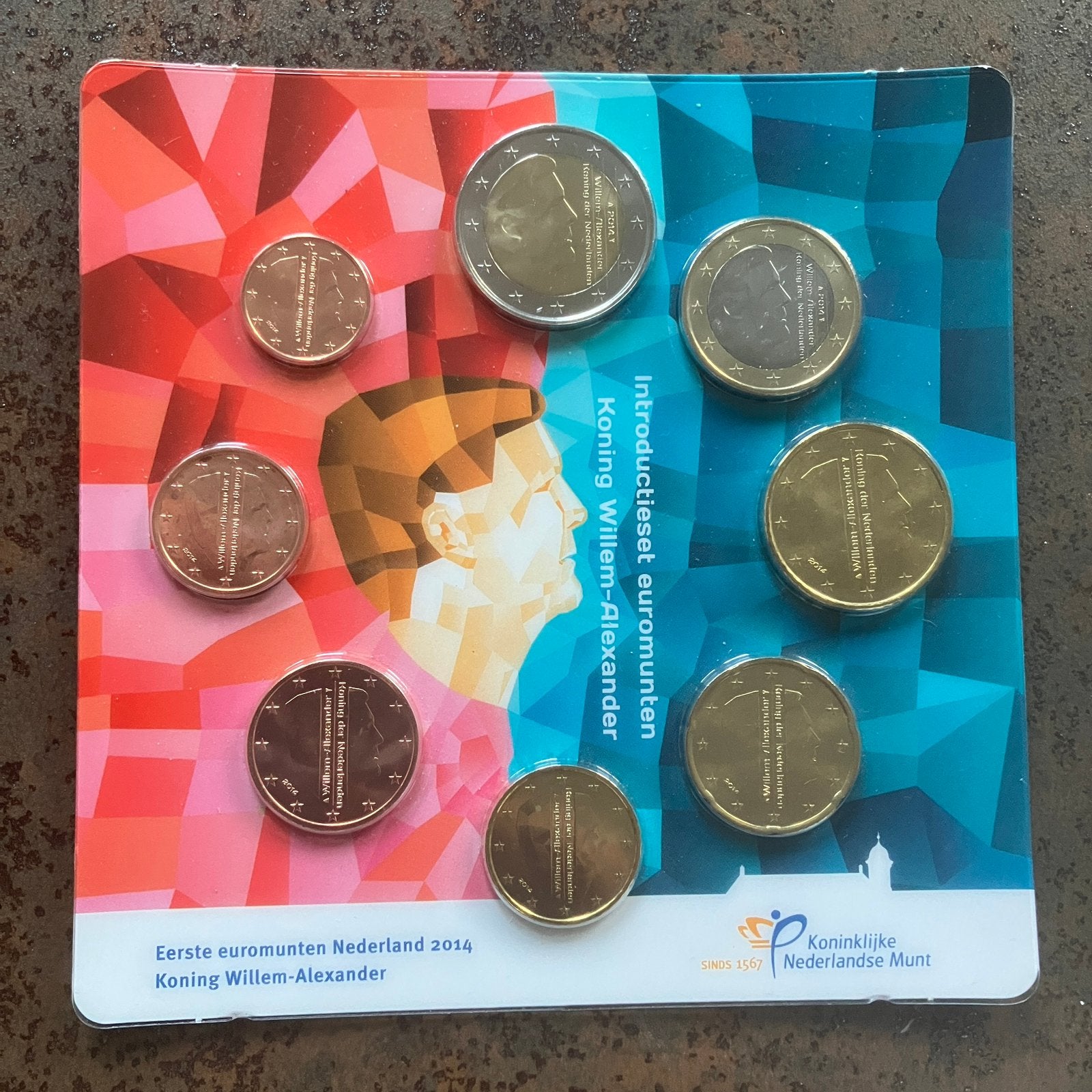 Introductieset Euromunten Koning Willem-Alexander 2014, Verzenden, Koningin Beatrix, Euro's, Setje