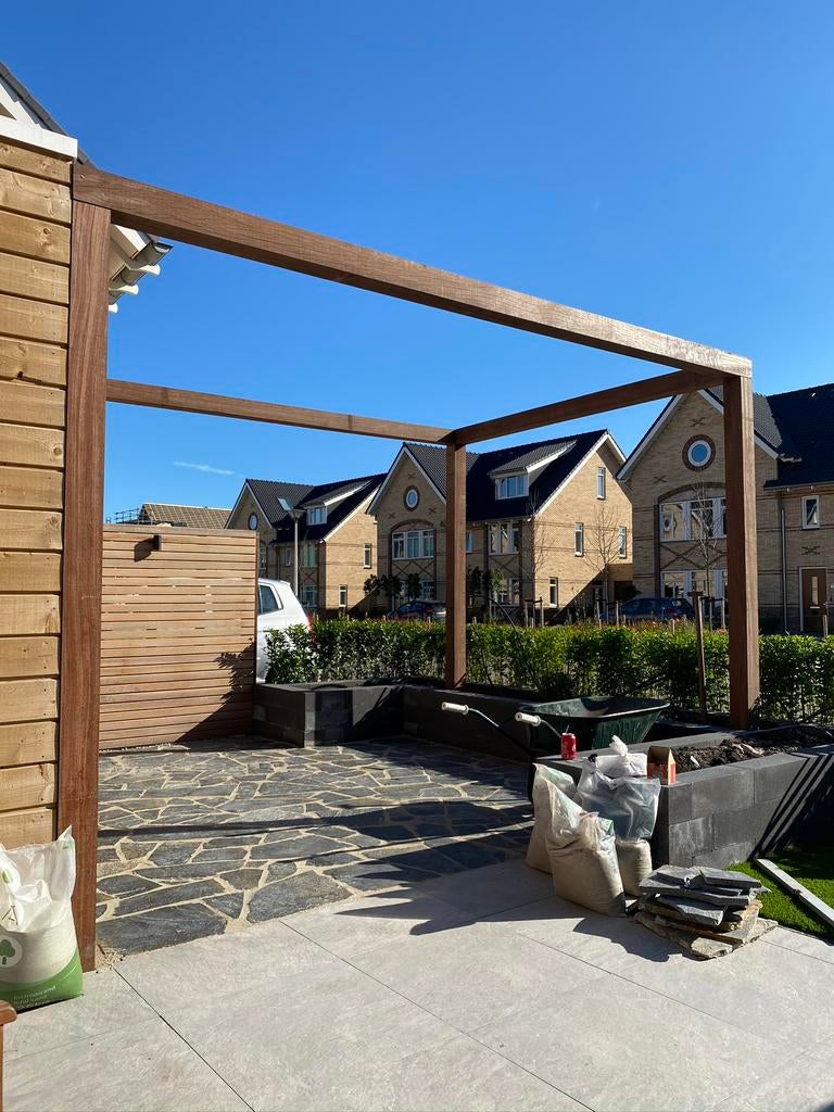 Hard houten Pergola, Tuin en Terras, Ophalen, Gebruikt, Overige typen