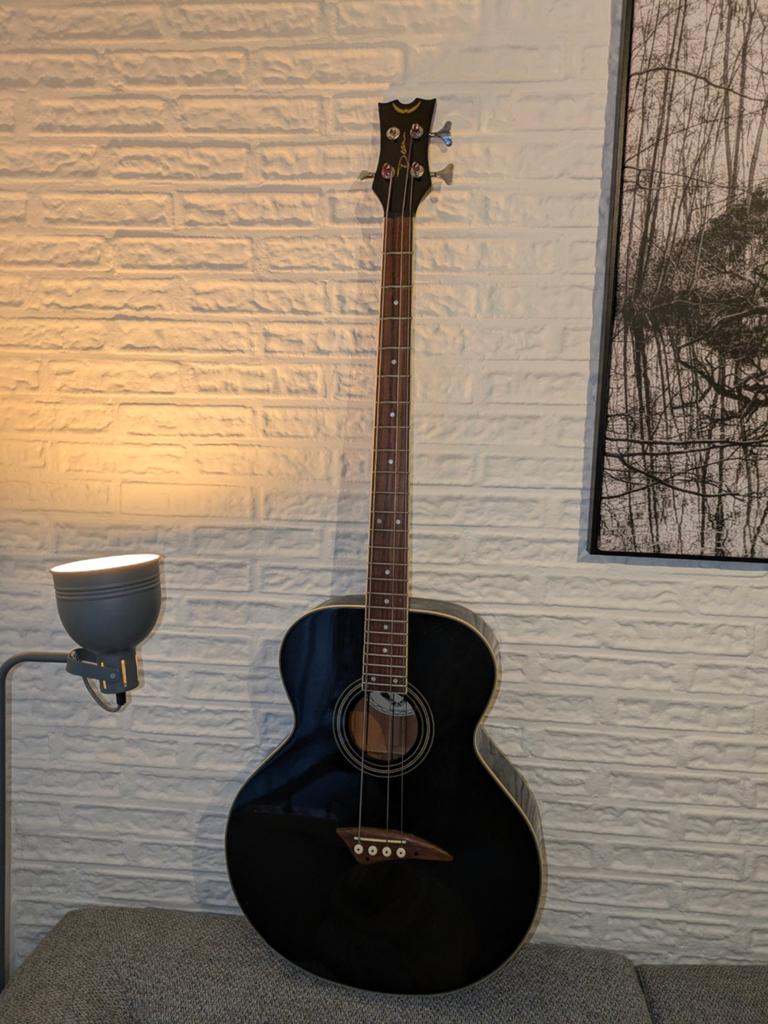 Dean EAB CBK akoestische basgitaar met tas en snaren, Muziek en Instrumenten, Snaarinstrumenten | Gitaren | Bas, Ophalen of Verzenden
