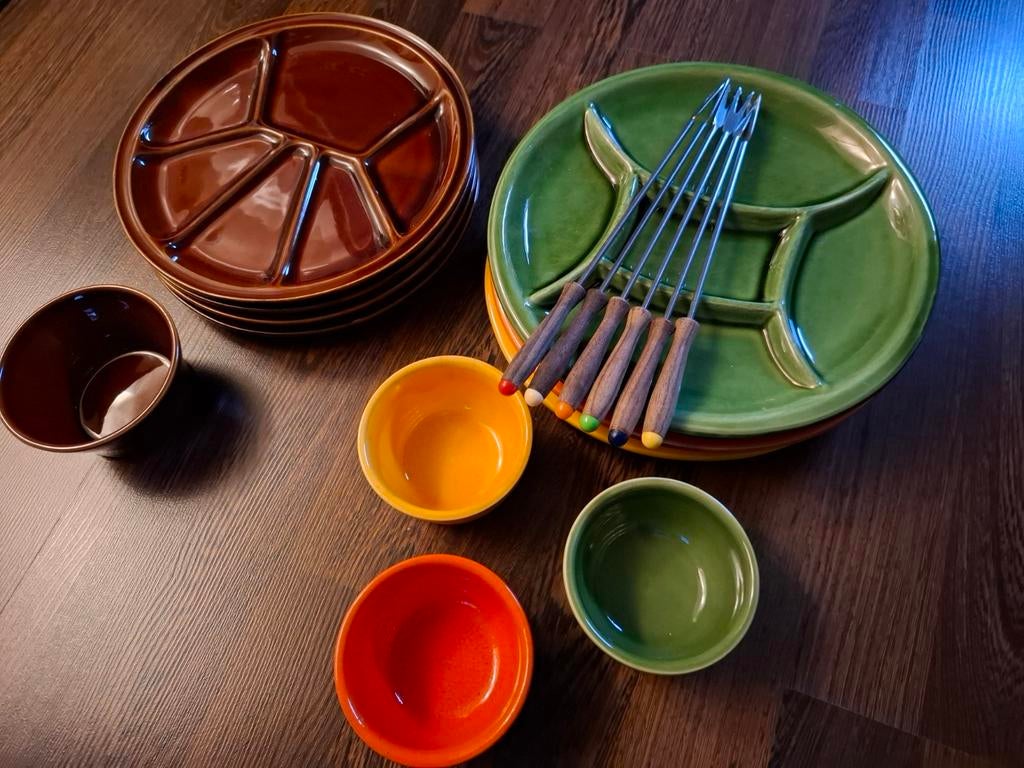 Retro fondueset, Ophalen of Verzenden