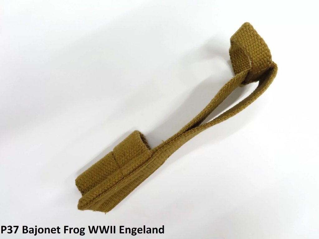 Bajonet,Frog,Houder,Engeland,WWII,P37,Canvas, Verzenden, Landmacht, Engeland, Mes of Dolk