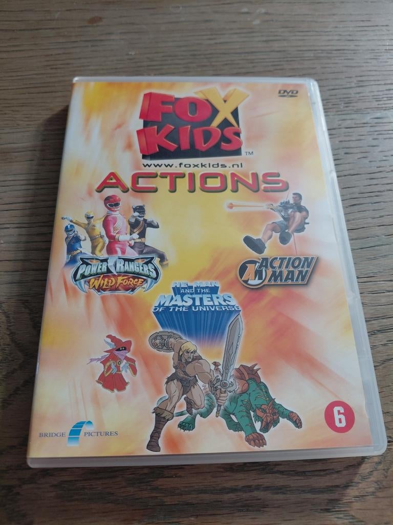 Fox Kids Actions dvd. Power rangers, He-Man, Action Man., Cd's en Dvd's, Tekenfilm, Ophalen of Verzenden, Zo goed als nieuw, Alle leeftijden