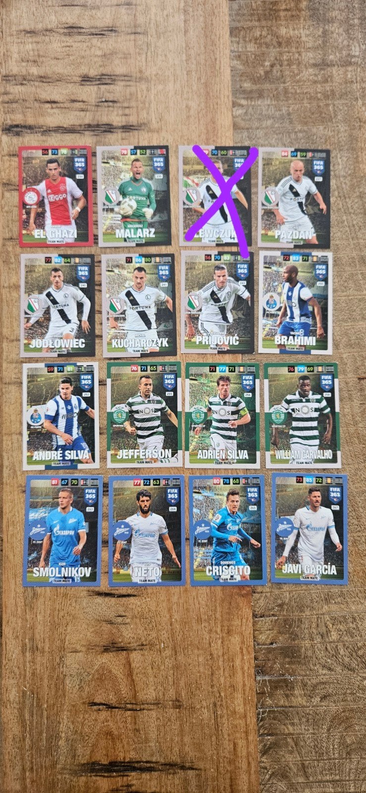 Panini FIFA 365 Adrenalyn XL 2016/2017, Ophalen of Verzenden, Zo goed als nieuw, Meerdere plaatjes