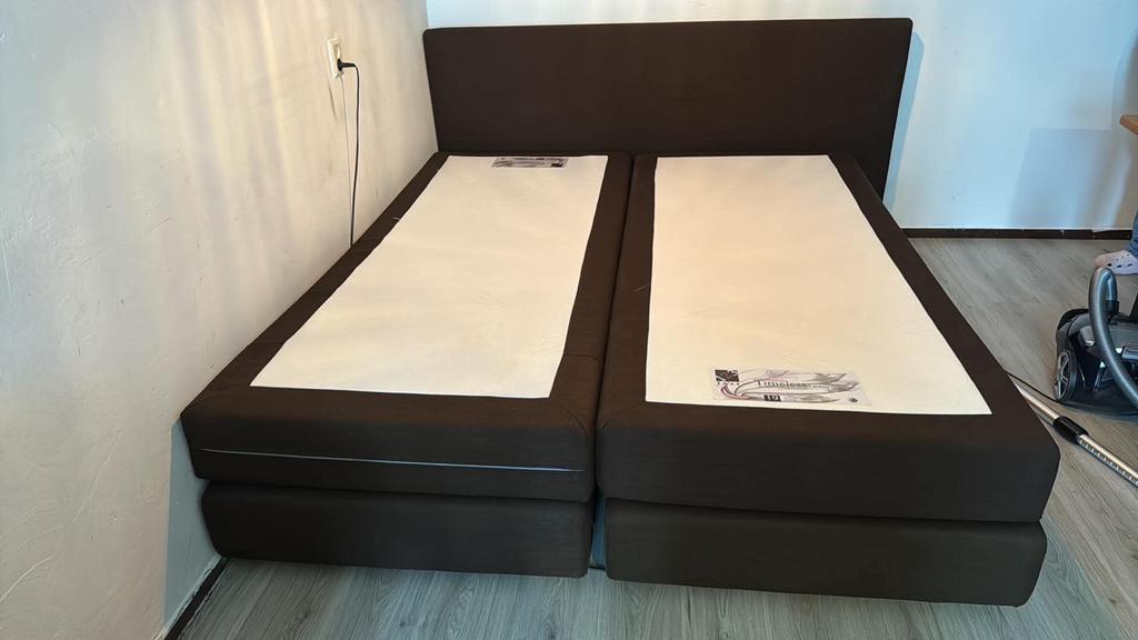 Boxspring bed 180x200 - Tweepersoons, Ophalen, Zo goed als nieuw, Tweepersoons, 180 cm