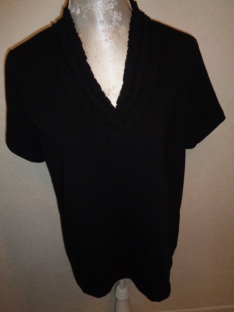 FSR maat 48 oksel tot oksel 60 cm-92% katoen, Kleding | Dames, FSR, Zwart, Maat 46/48 (XL) of groter, Ophalen of Verzenden