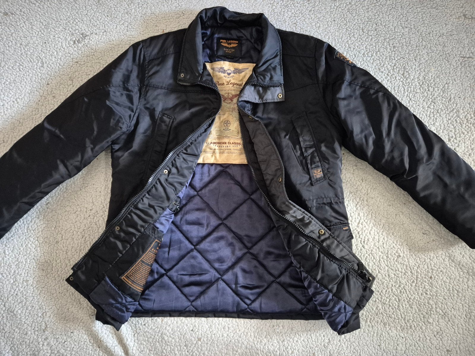 Pme Legend jas Winterjas B-9 Flight Parka Zwart maat L, Maat 52/54 (L), Verzenden, ., Zwart