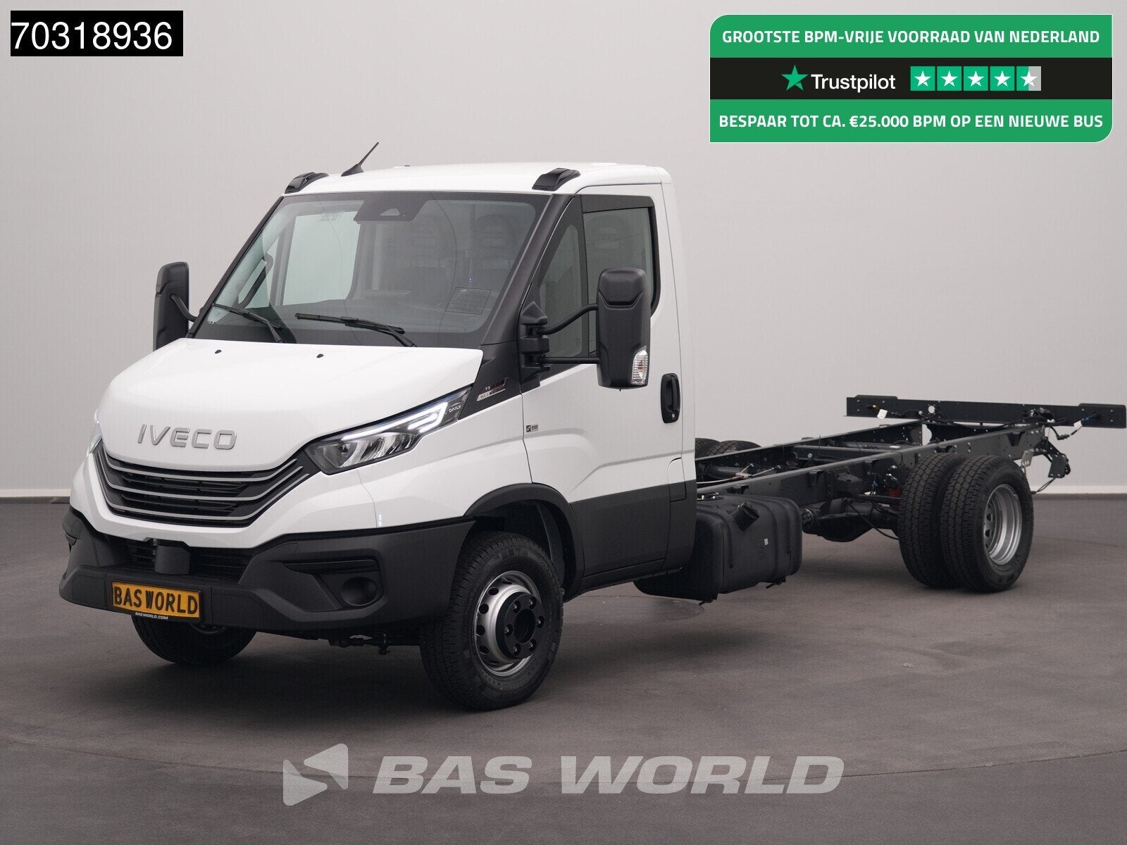 Iveco Daily 72C21 Automaat 4100wb Luchtvering CarPlay ACC LE, Automaat, Stof, Euro 6, 4 cilinders