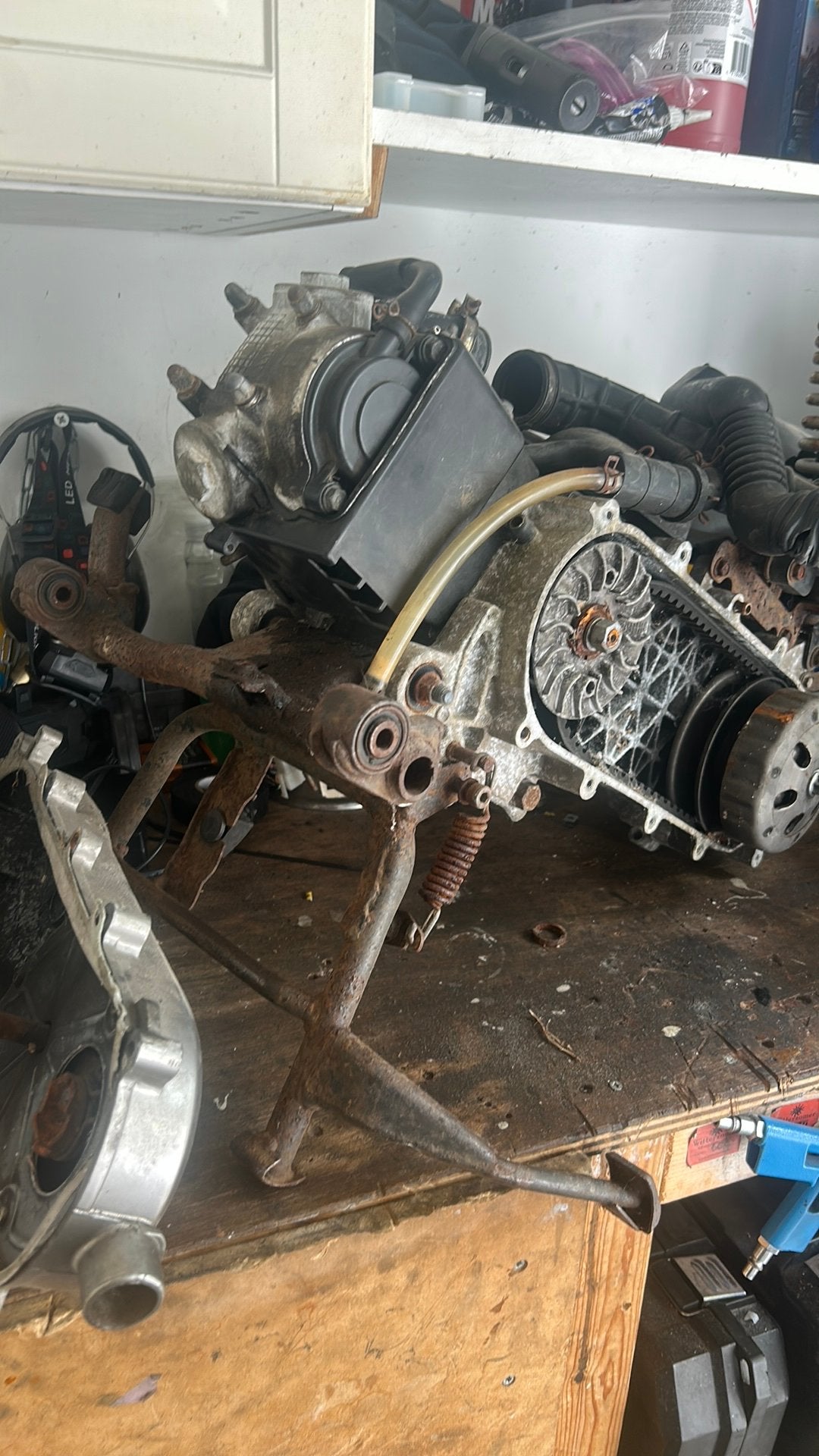 Sym fiddle scooter frame brom geel kenteken, Fietsen en Brommers, Scooters | SYM, Ophalen of Verzenden