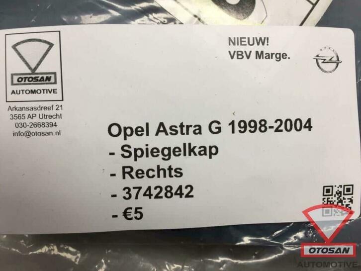 opel astra g 2002 spiegelkap spiegel kap rechts nieuw! 37428, Ophalen of Verzenden, Kontakt@opel-infoservice.de, Opel, Bahnhofsplatz 1
65423  Russelsheim am Main, DE