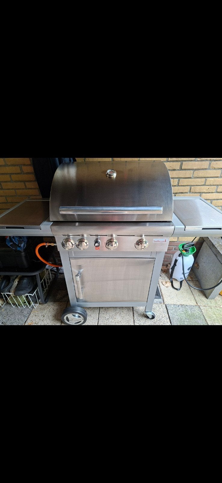 Rvs gas bbq ., Ophalen, Zo goed als nieuw