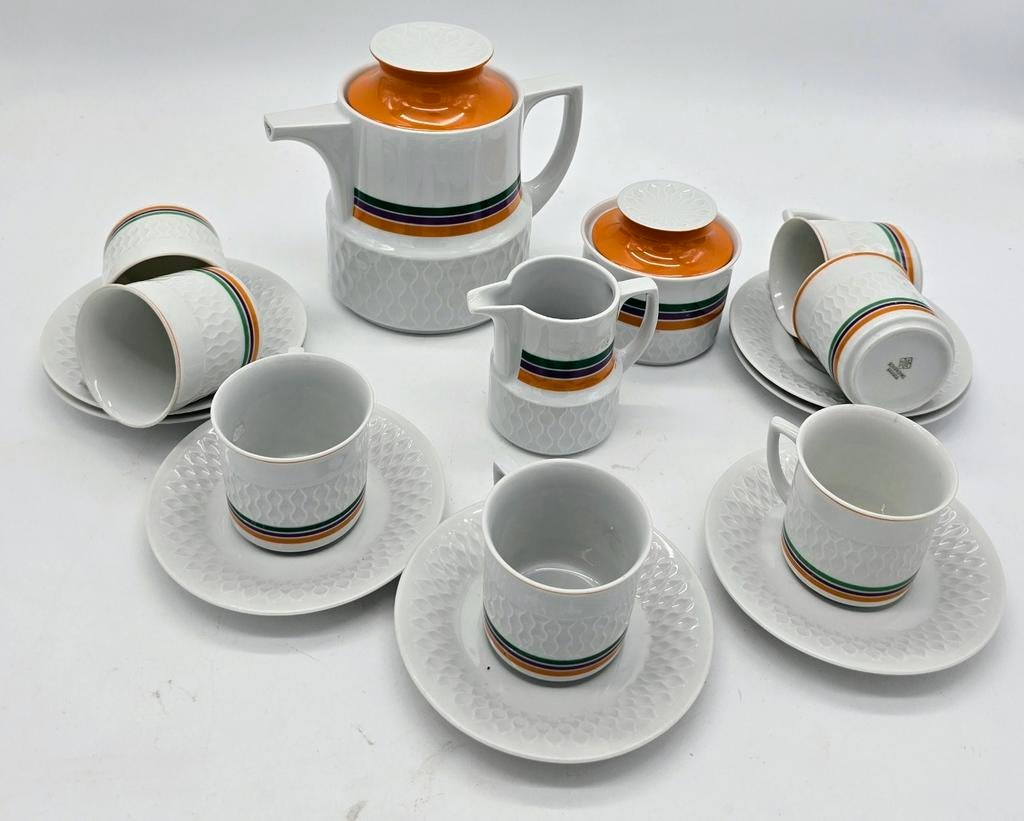 Vintage koffieservies, Bavaria Schirnding voor van Nelle., Antiek en Kunst, Antiek | Servies compleet, Ophalen of Verzenden