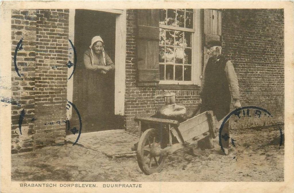 388-542-015 Brabants Dorpsleven Buurpraatje, Verzenden, Voor 1920, Noord-Brabant