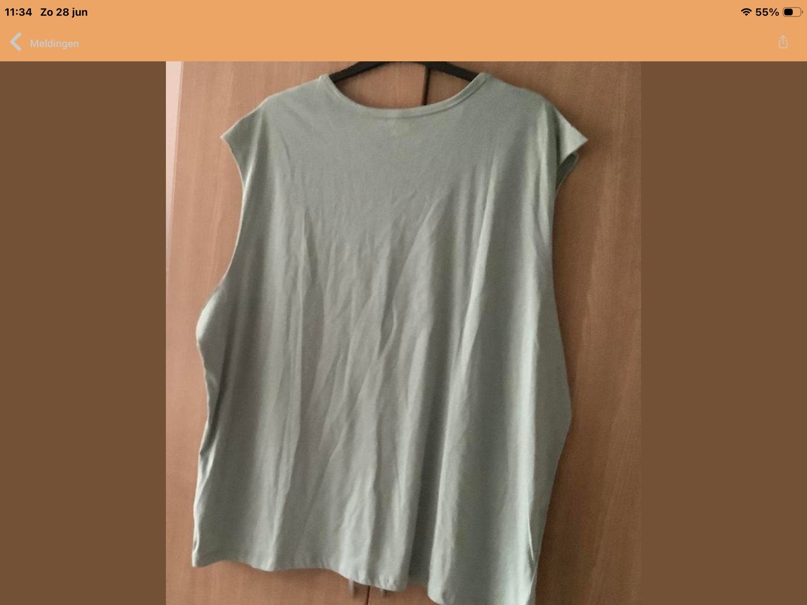 Heren Tanktop - Identic Plus - Maat 5XL, Verzenden, Nieuw, Overige maten, Groen