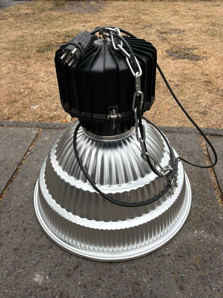 2 St Industriële hanglamp / fabriekslamp - Vintage, Overige merken, Gebruikt, Industrieel, E27 (groot)
