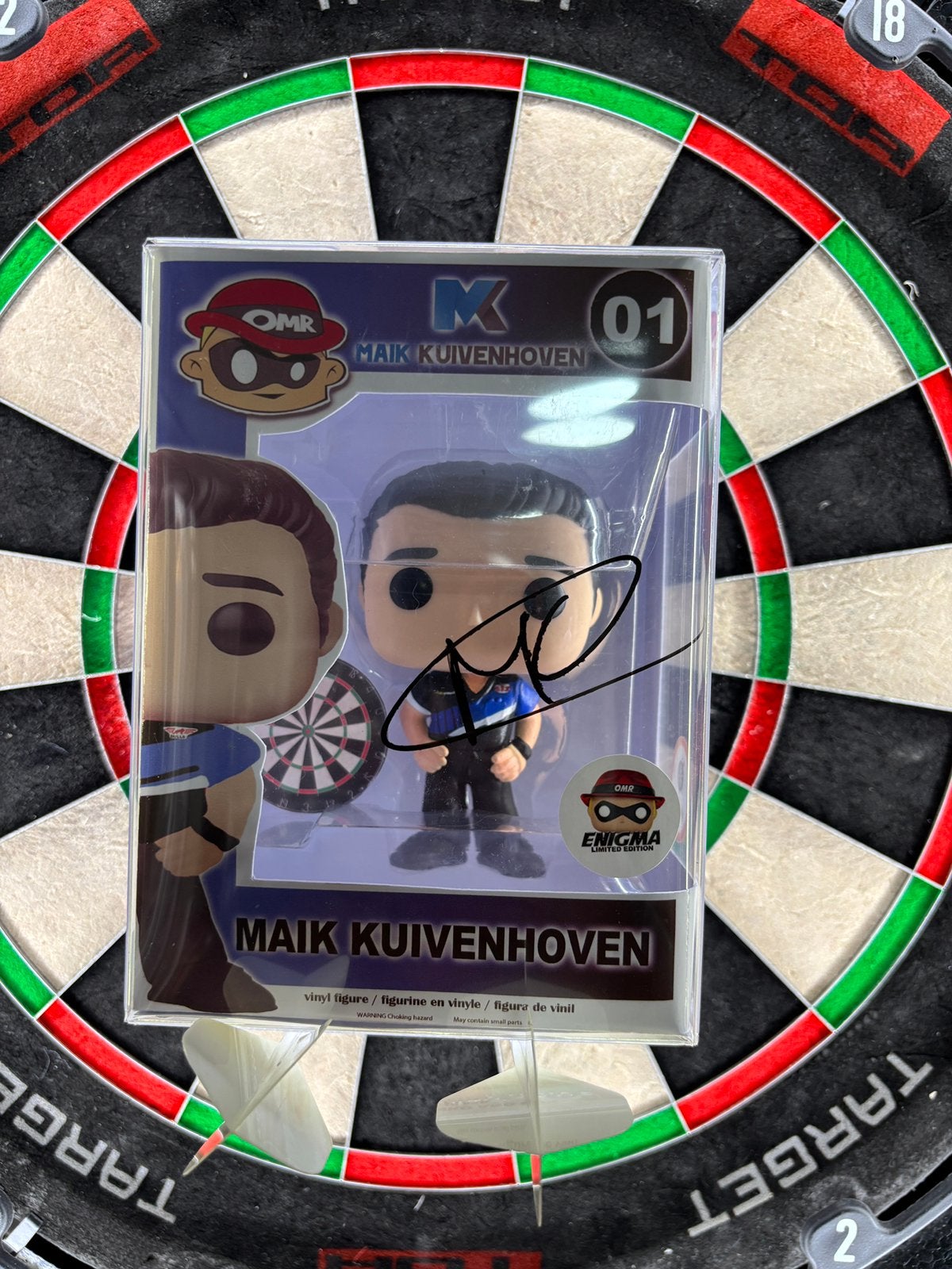 Gesigneerde Maik Kuivenhoven Funko Pop! - Darts Limited Edit, Ophalen of Verzenden, Zo goed als nieuw