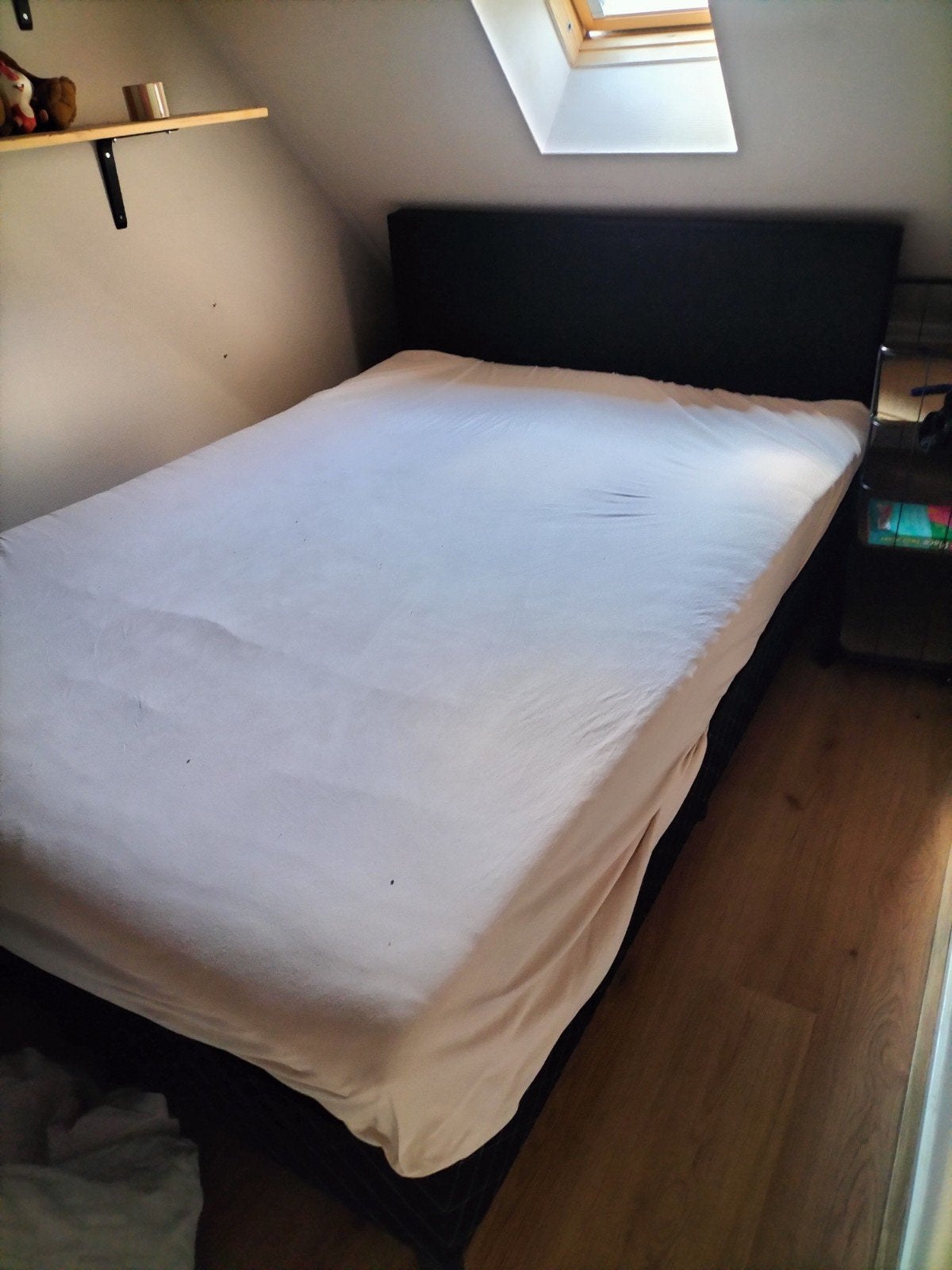 Boxspring 1.40 x 2.00, Ophalen, Gebruikt, Tweepersoons, 140 cm