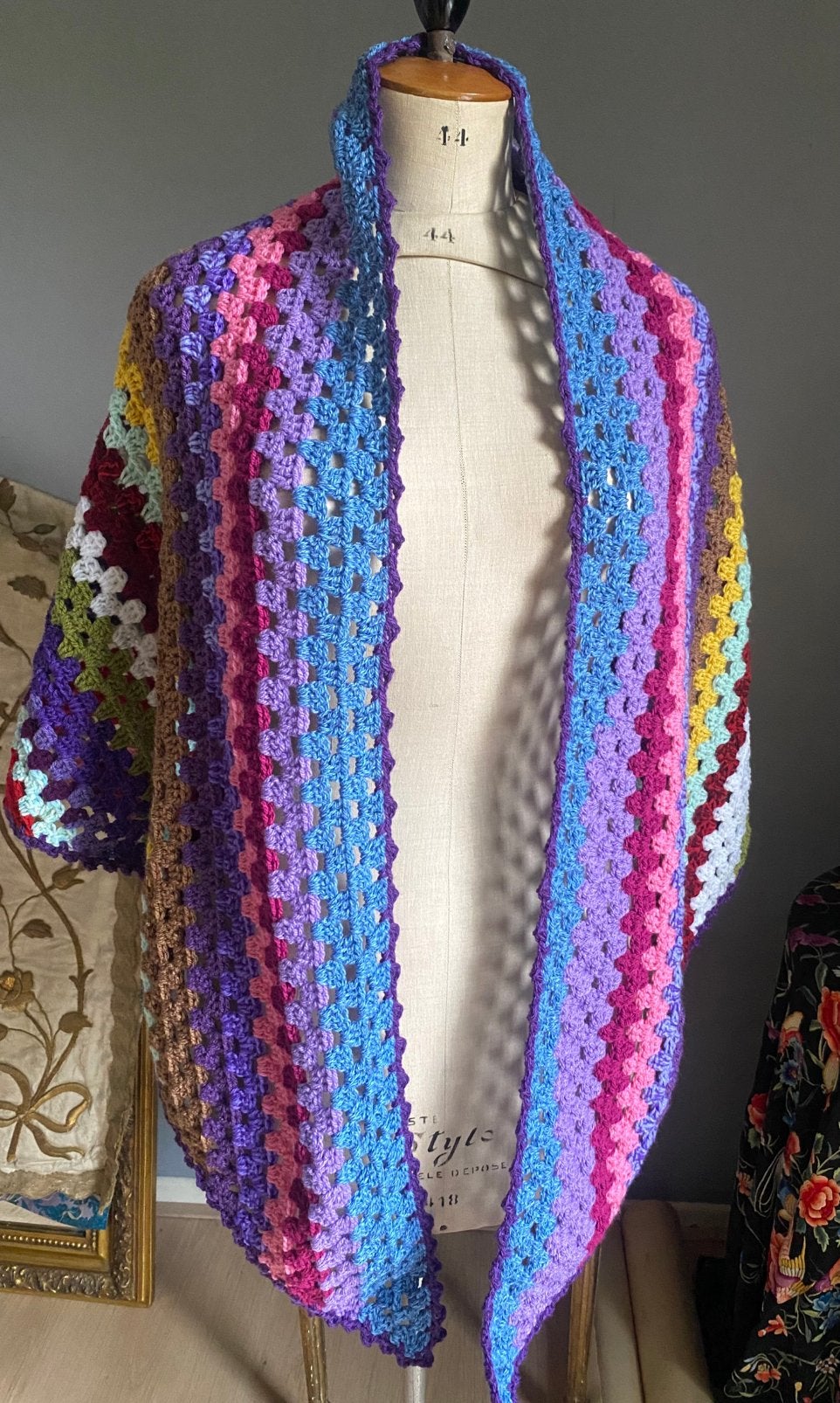 Handgehaakte omslagdoek, Maat 46/48 (XL) of groter, Nieuw, Ophalen of Verzenden, Onbekend