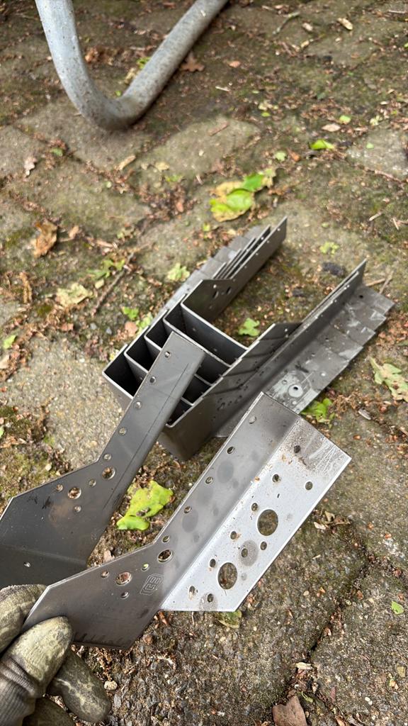 Rvs balkdrager, Doe-het-zelf en Verbouw, Ophalen, Rvs